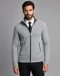 Kingsley | Zip-Up Funnel Neck Knit Sweater