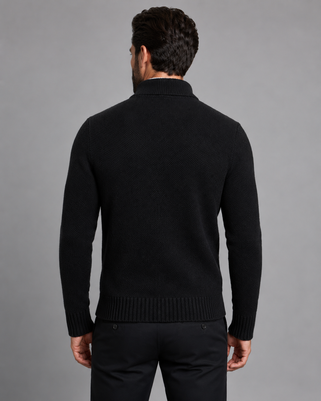 Kingsley | Zip-Up Funnel Neck Knit Sweater