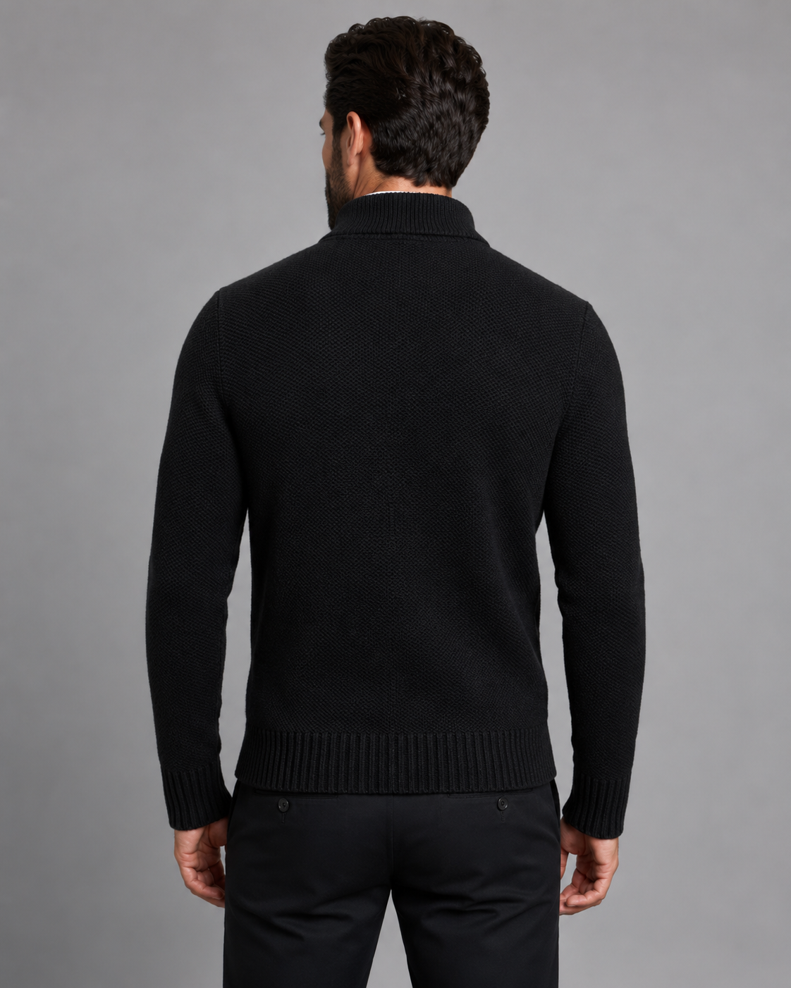 Kingsley | Zip-Up Funnel Neck Knit Sweater