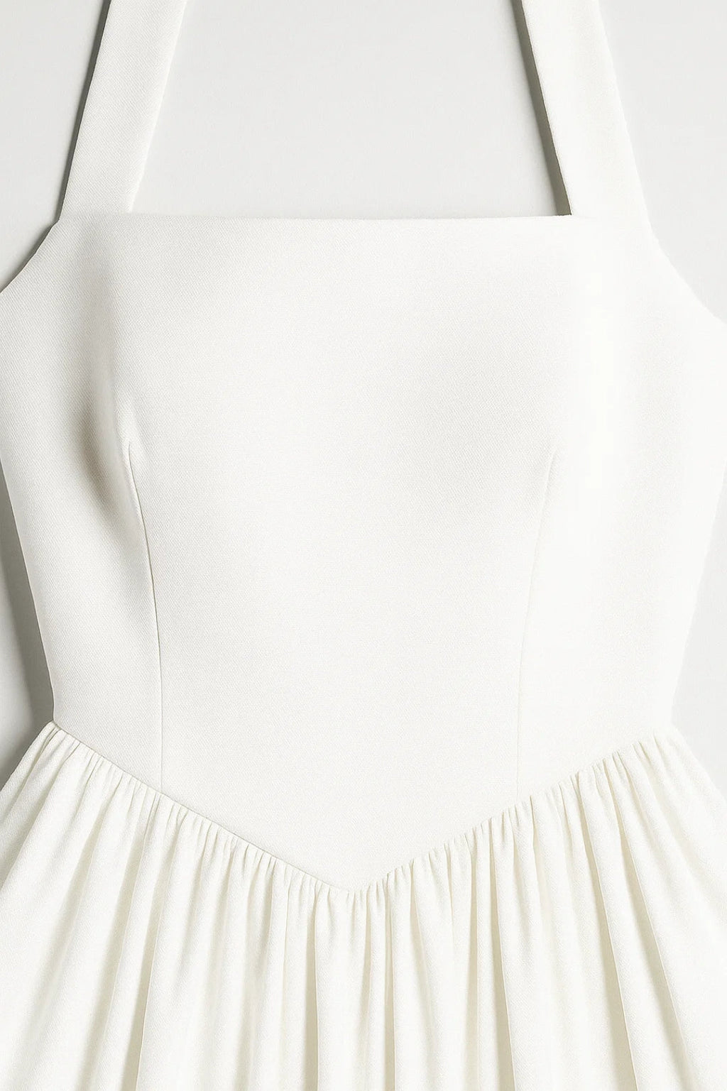 Zoe | Pleated Halter Midi Dress