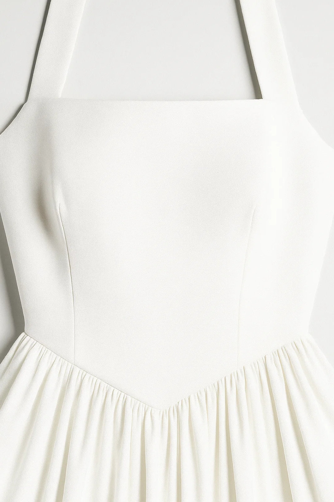 Zoe | Pleated Halter Midi Dress
