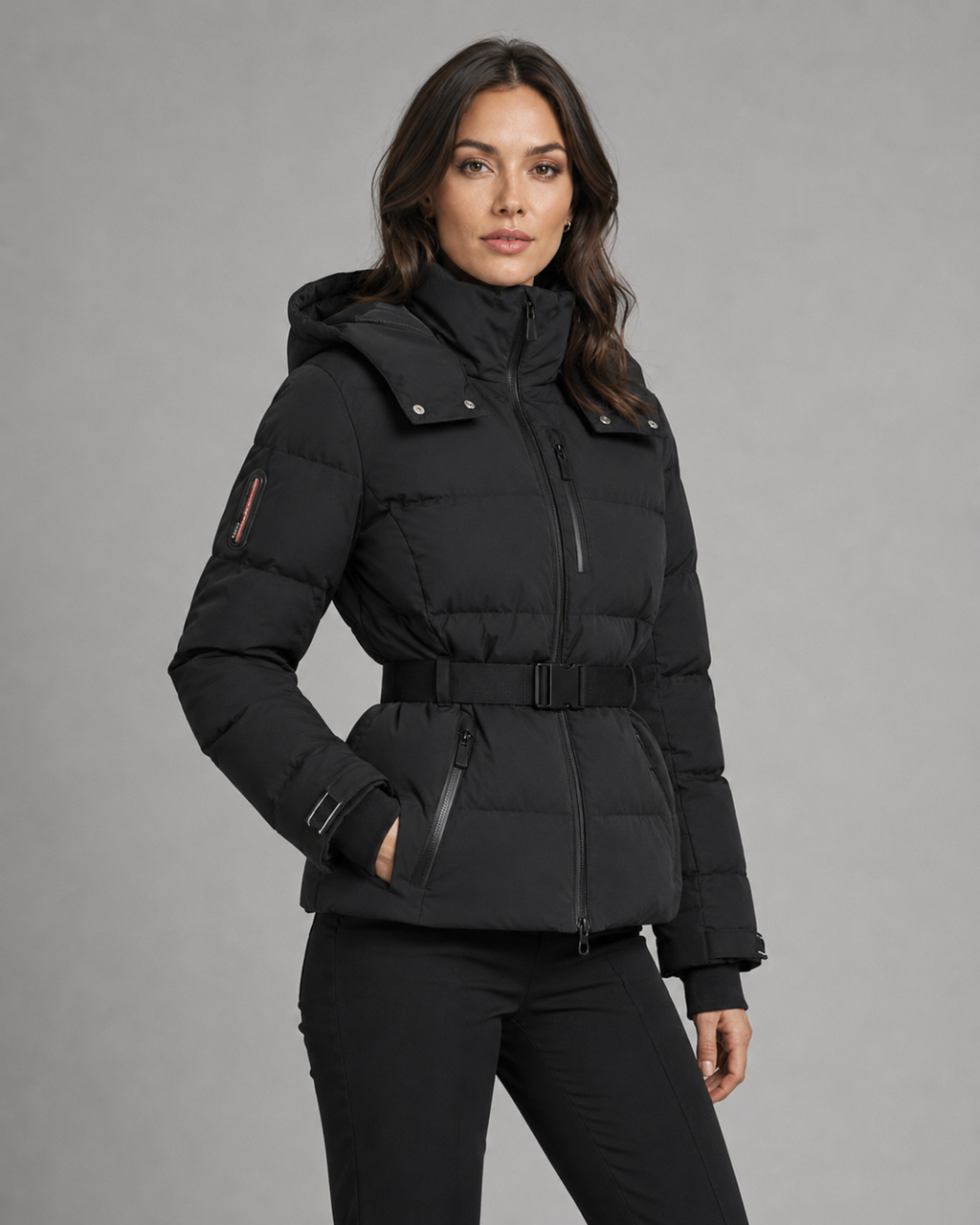 Ilse | Hooded Belted Puffer Jacket
