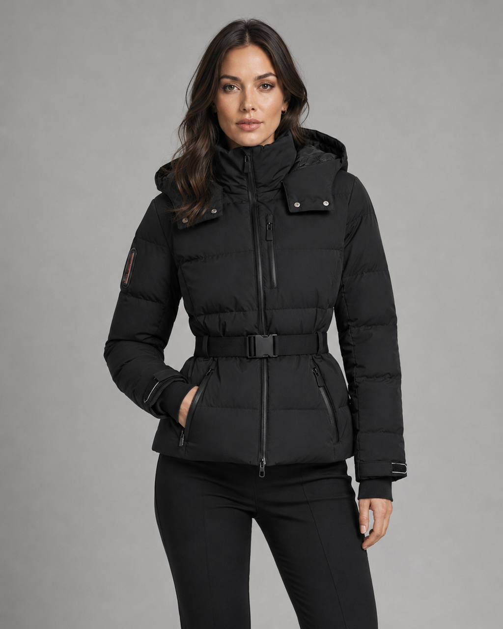 Ilse | Hooded Belted Puffer Jacket