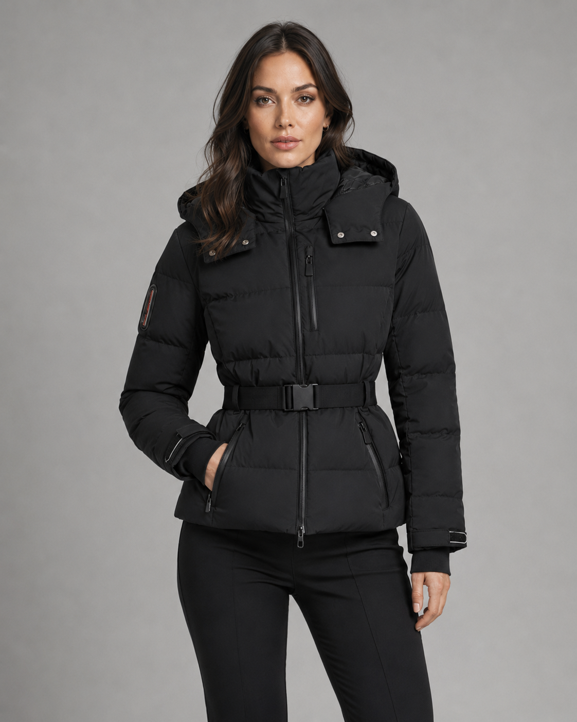 Ilse | Hooded Belted Puffer Jacket