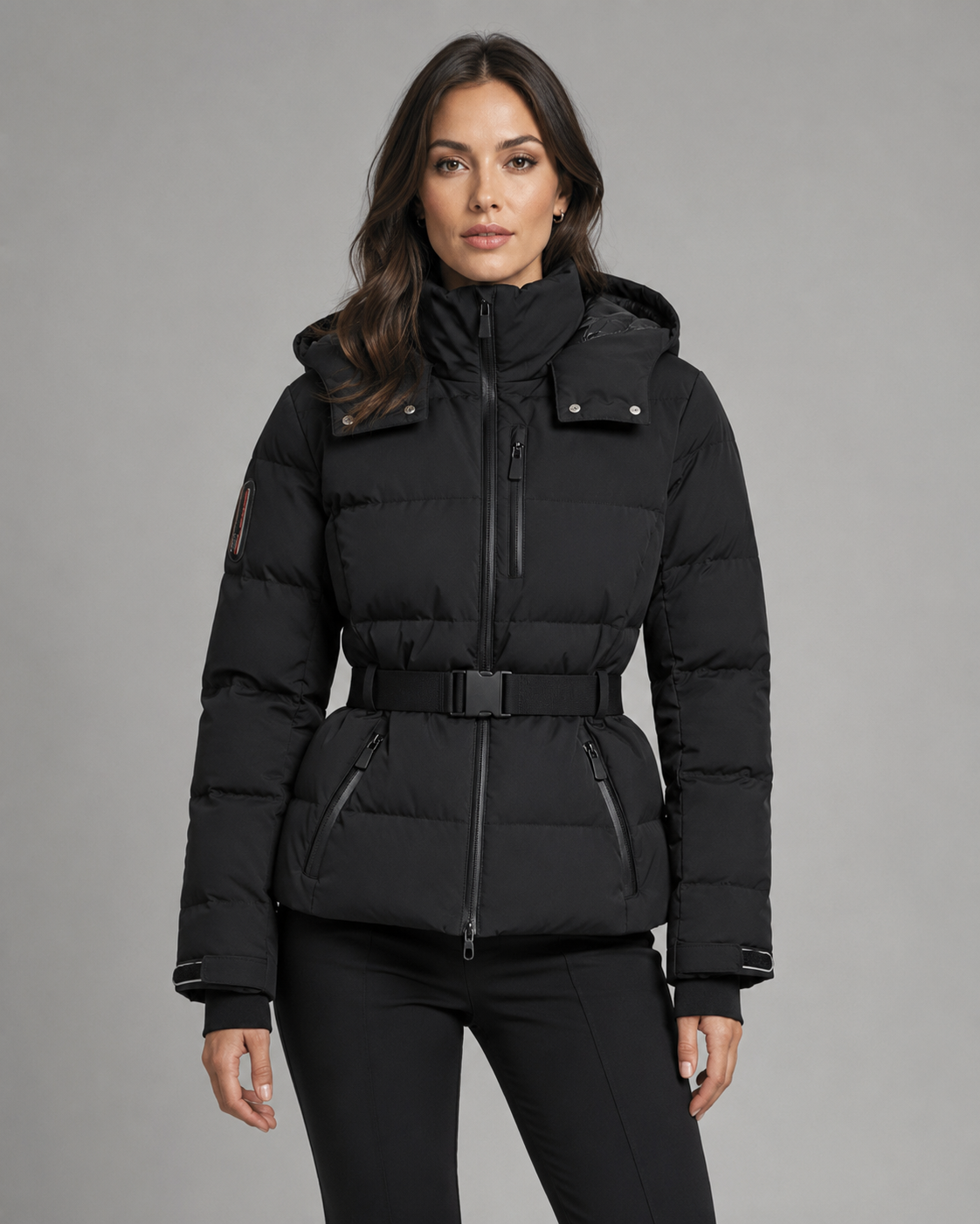 Ilse | Hooded Belted Puffer Jacket