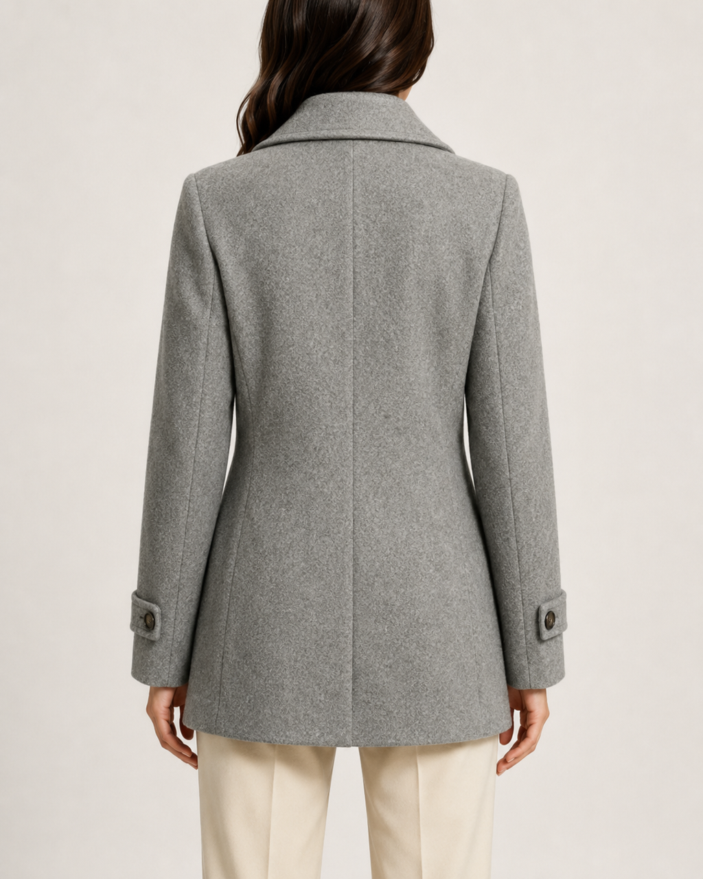Fenella | Double-Breasted Short Tailored Coat
