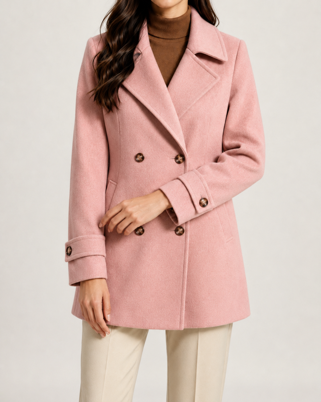 Fenella | Double-Breasted Short Tailored Coat