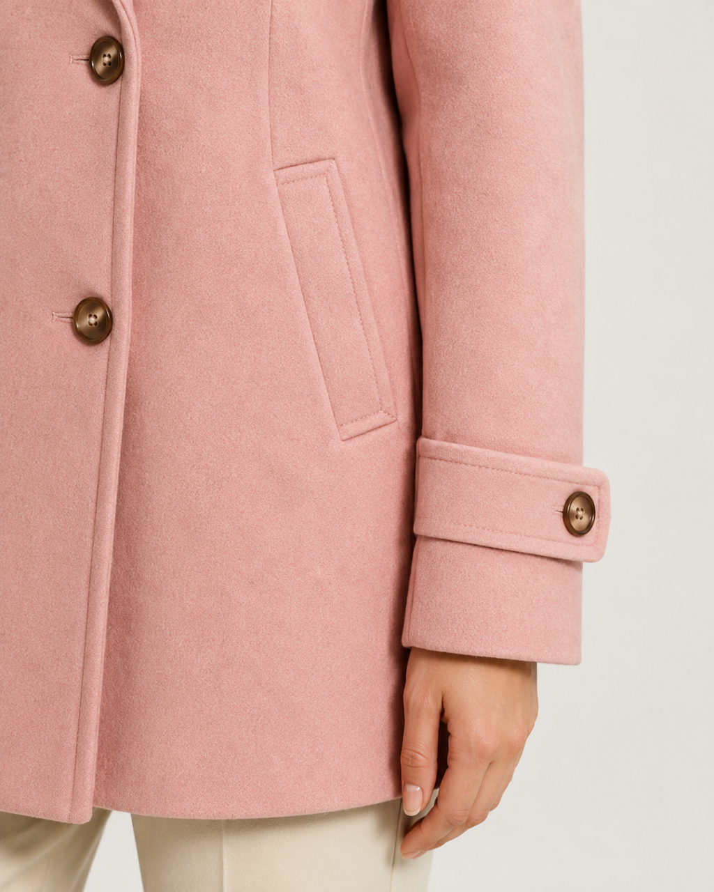 Fenella | Double-Breasted Short Tailored Coat