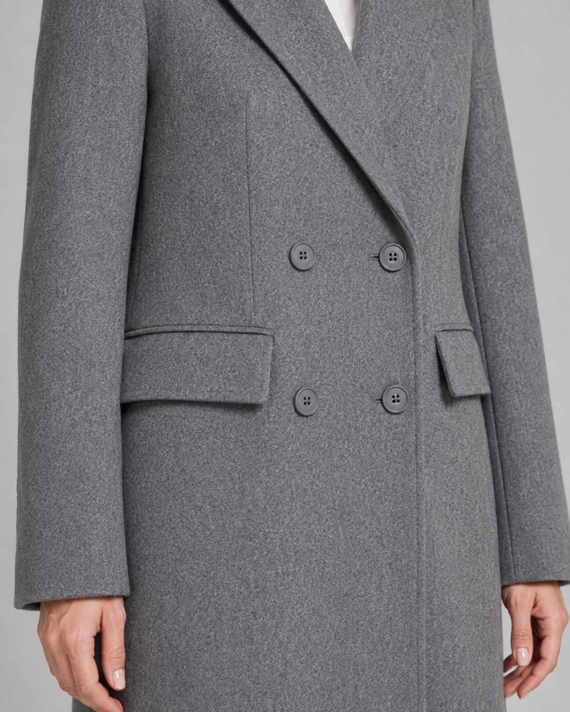 Hollis | Double-Breasted Long Tailored Coat