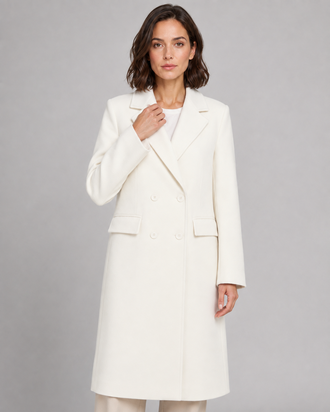 Hollis | Double-Breasted Long Tailored Coat