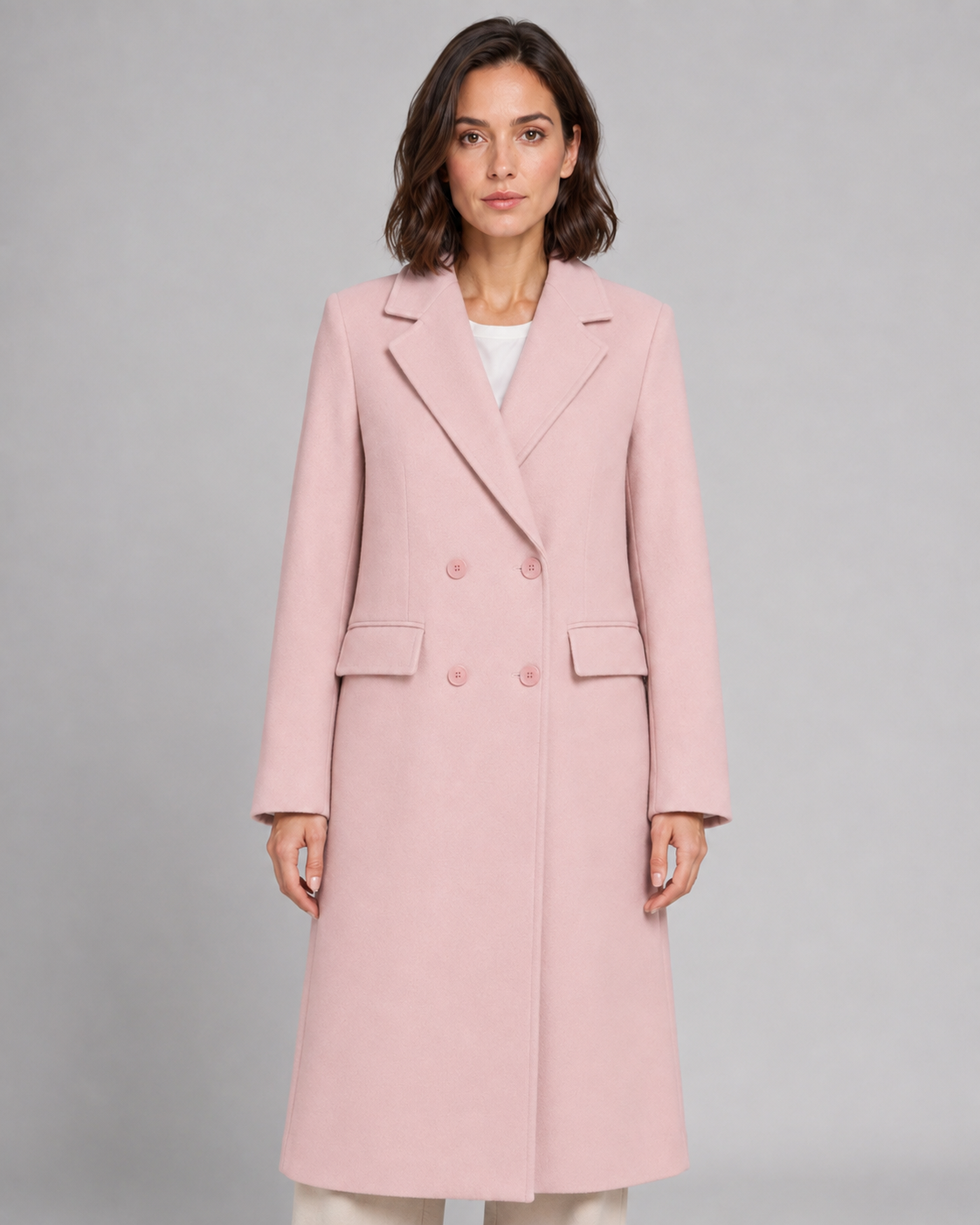 Hollis | Double-Breasted Long Tailored Coat
