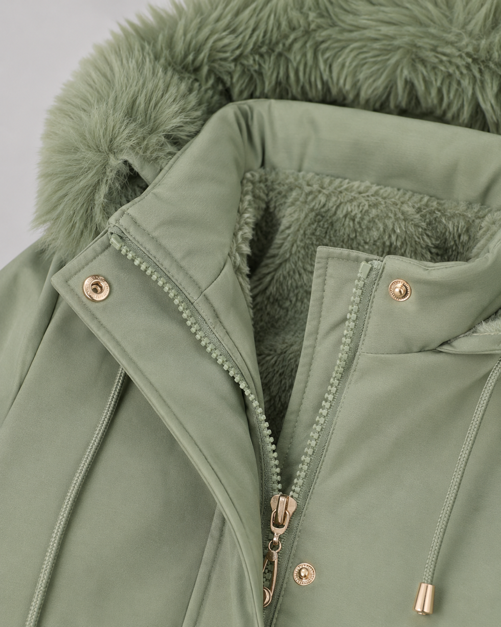 Kalinda | Fleece-Lined Faux Fur Hooded Parka
