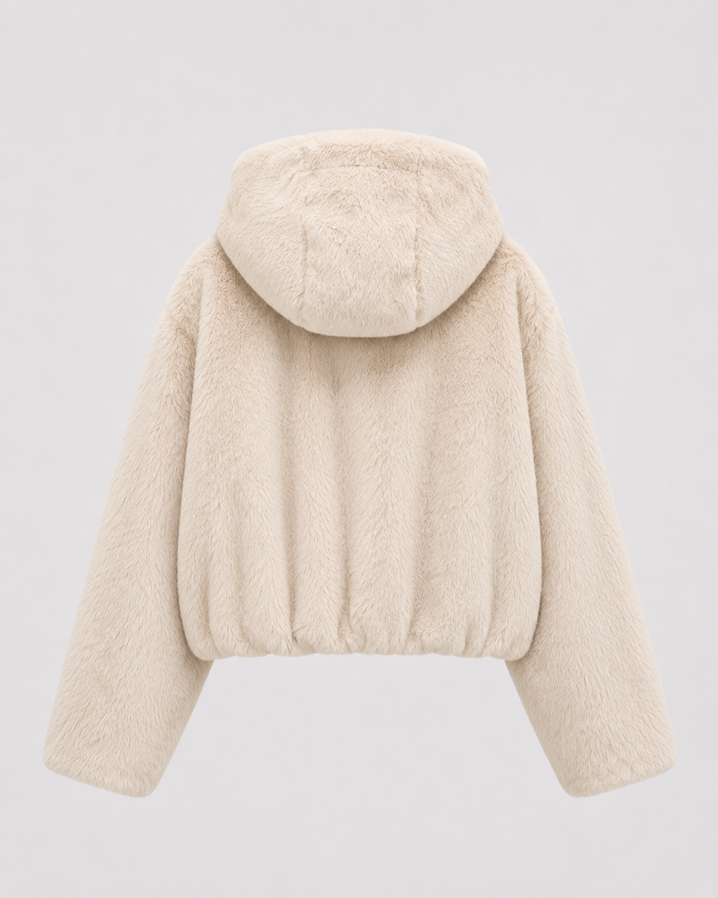 Henriette | Hooded Faux Fur Zip-Up Jacket
