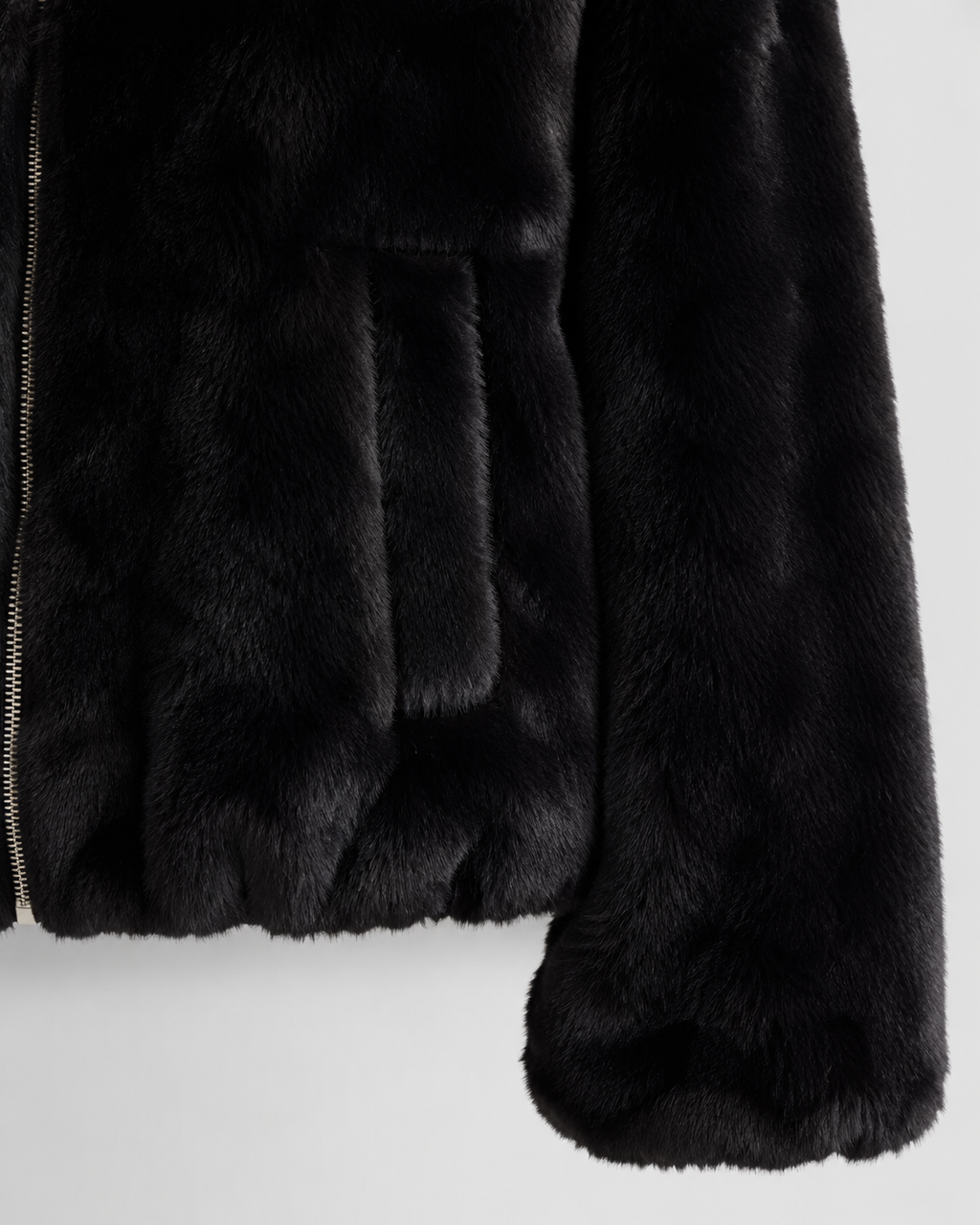 Henriette | Hooded Faux Fur Zip-Up Jacket