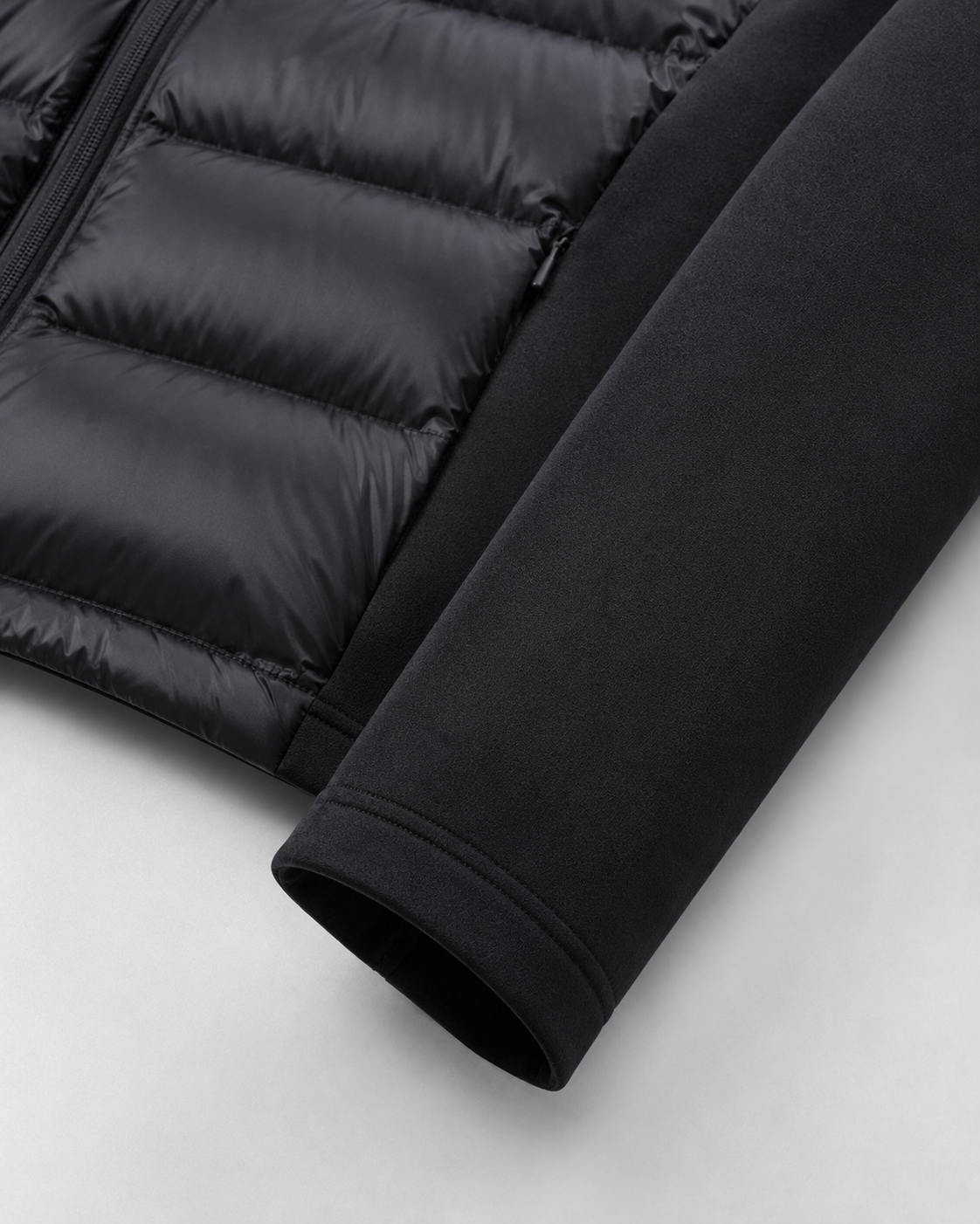 Nadine | Hybrid Puffer Jacket with Jersey Sleeves