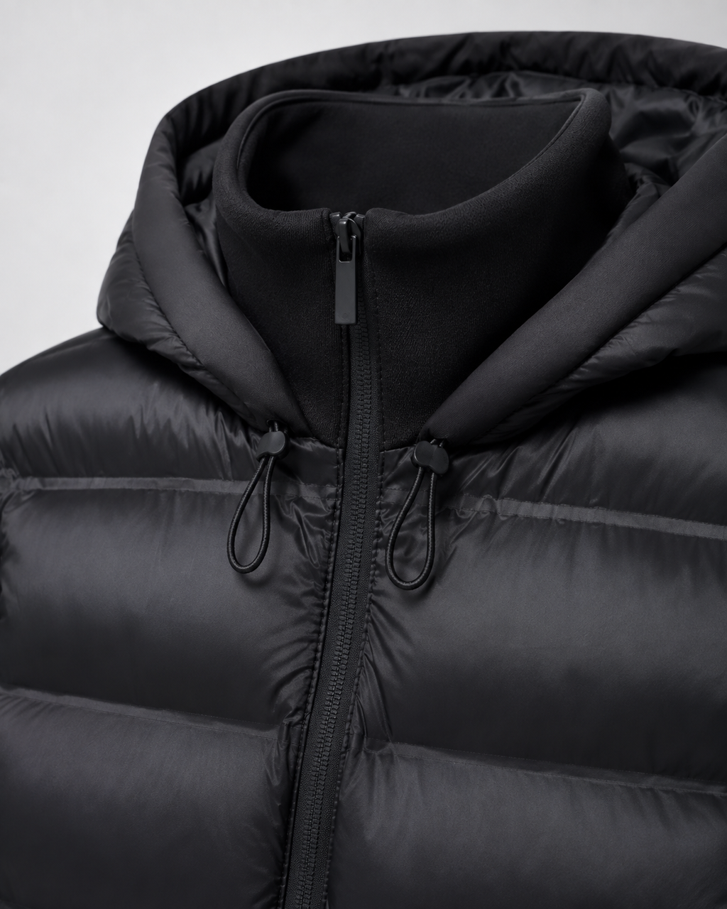 Nadine | Hybrid Puffer Jacket with Jersey Sleeves