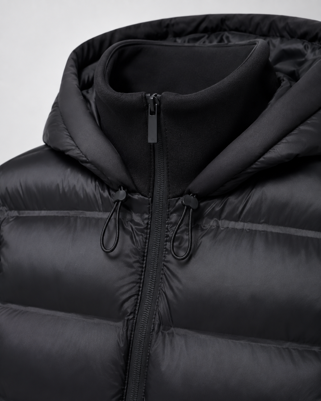 Nadine | Hybrid Puffer Jacket with Jersey Sleeves
