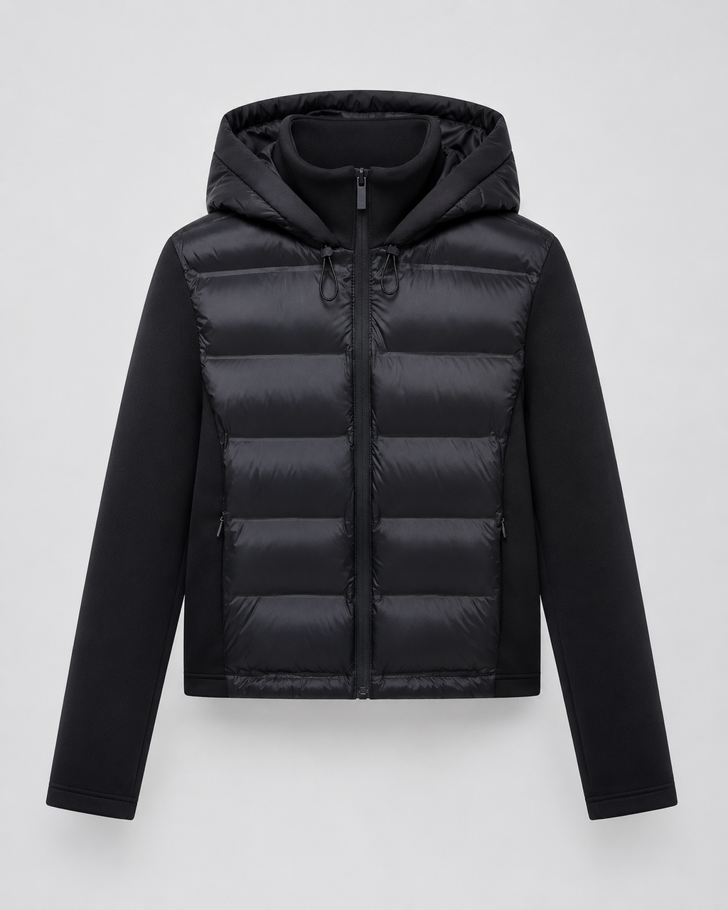 Nadine | Hybrid Puffer Jacket with Jersey Sleeves