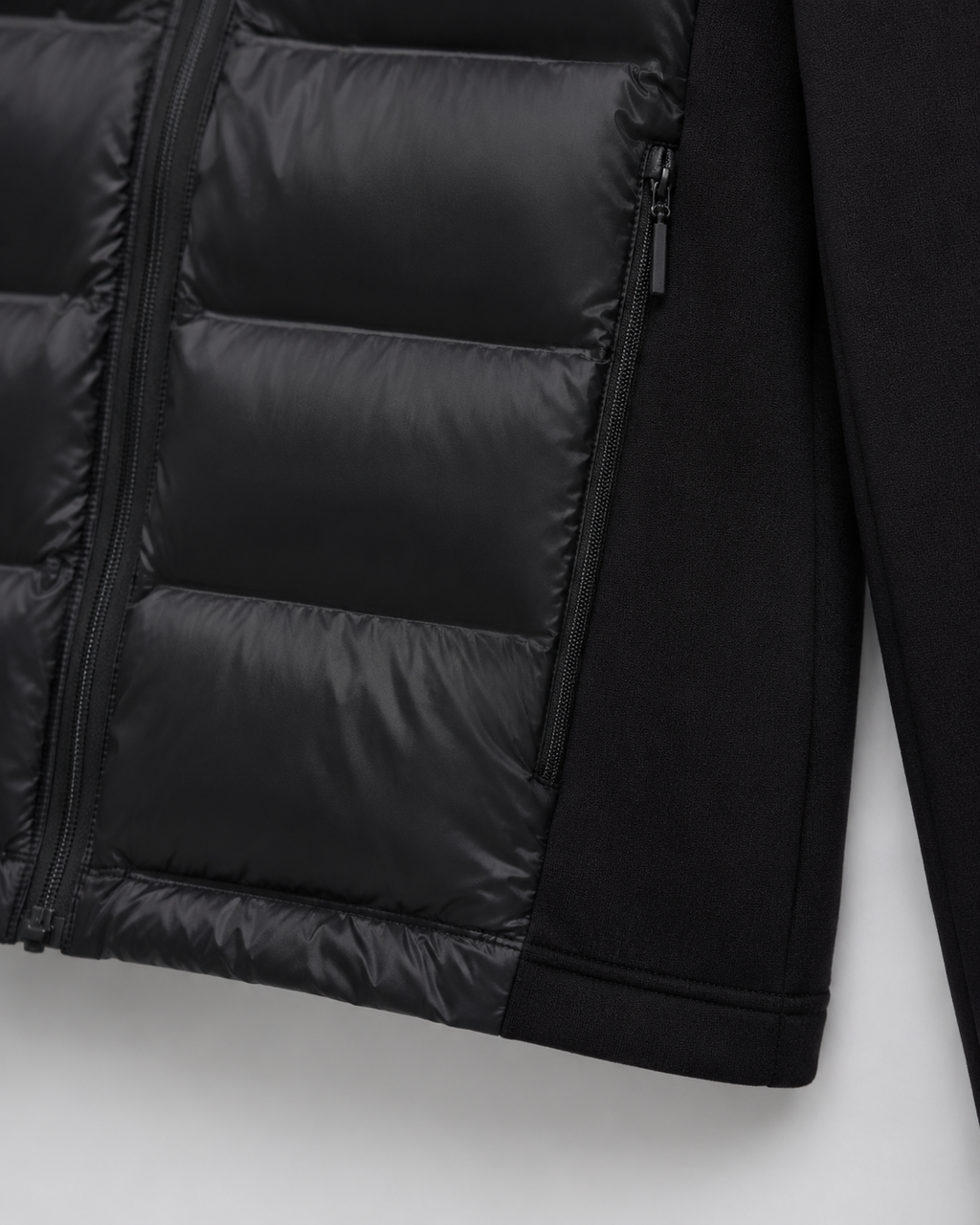 Nadine | Hybrid Puffer Jacket with Jersey Sleeves