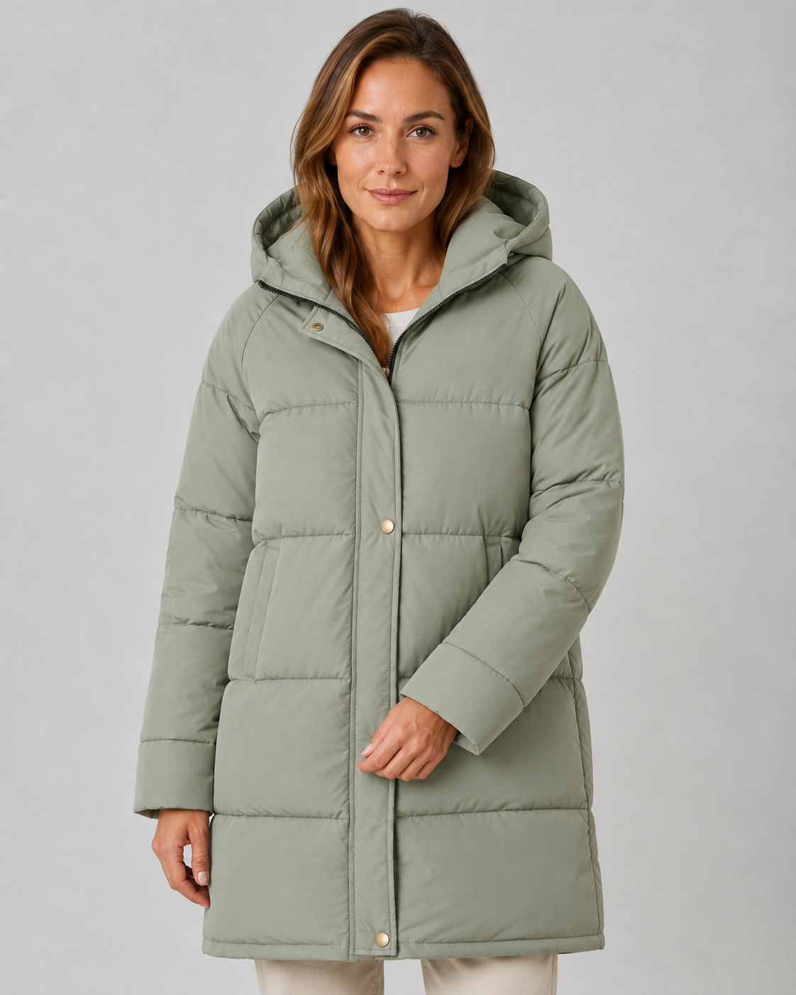 Isadora | Hooded Longline Puffer Coat