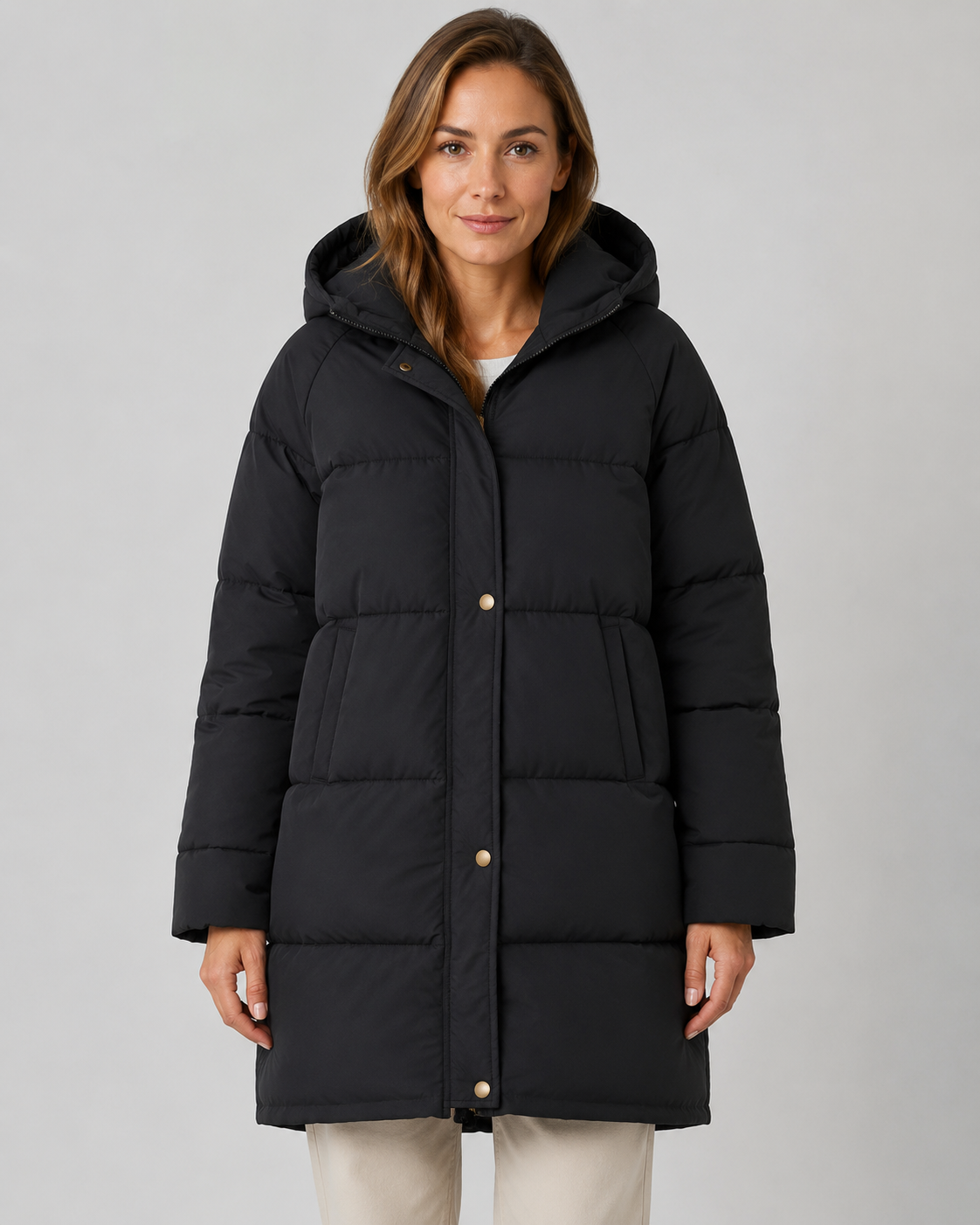 Isadora | Hooded Longline Puffer Coat