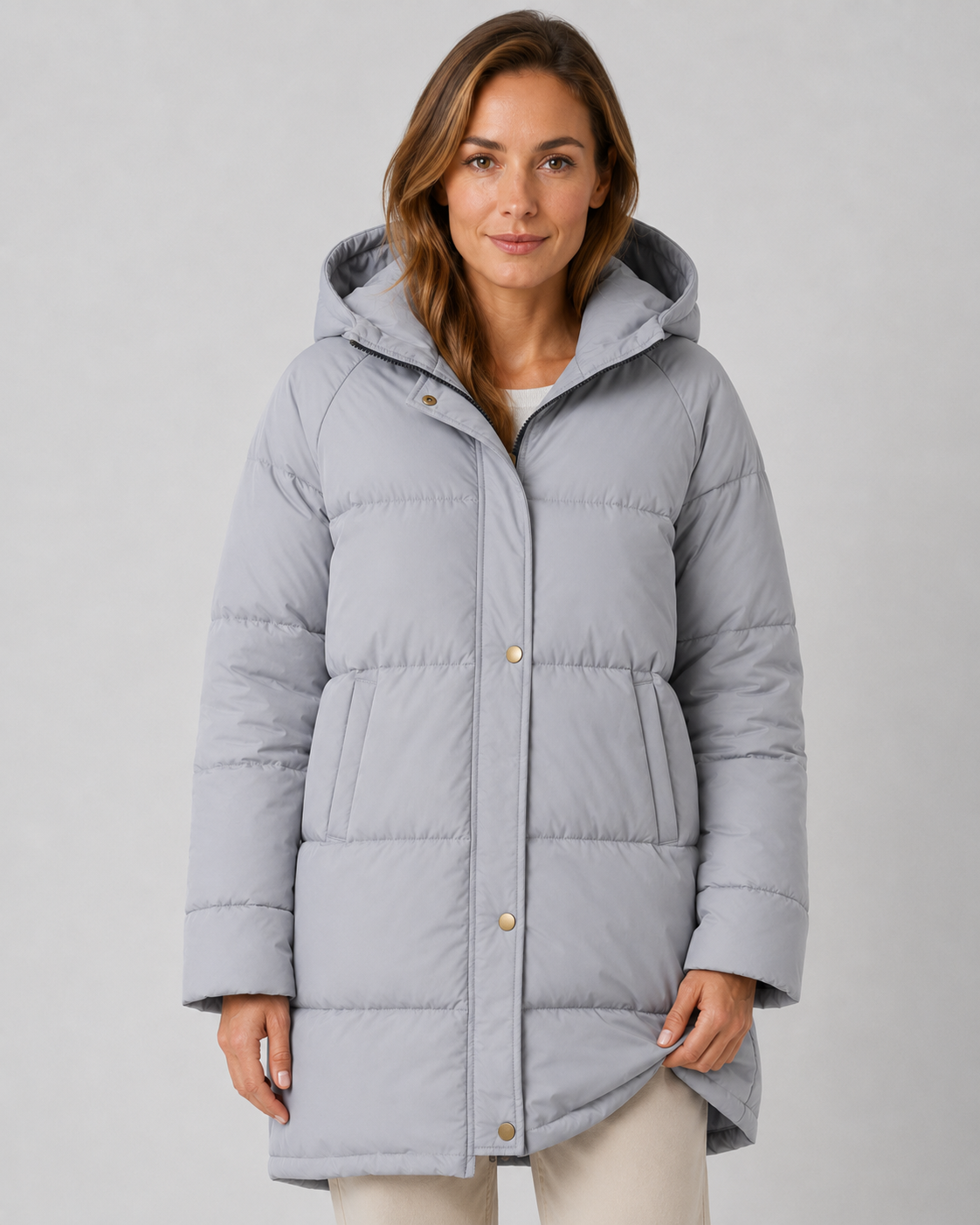 Isadora | Hooded Longline Puffer Coat