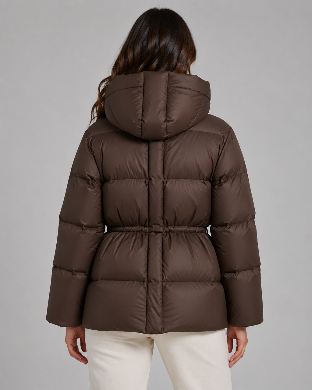 Juliana | Fitted Drawstring Waist Puffer Jacket