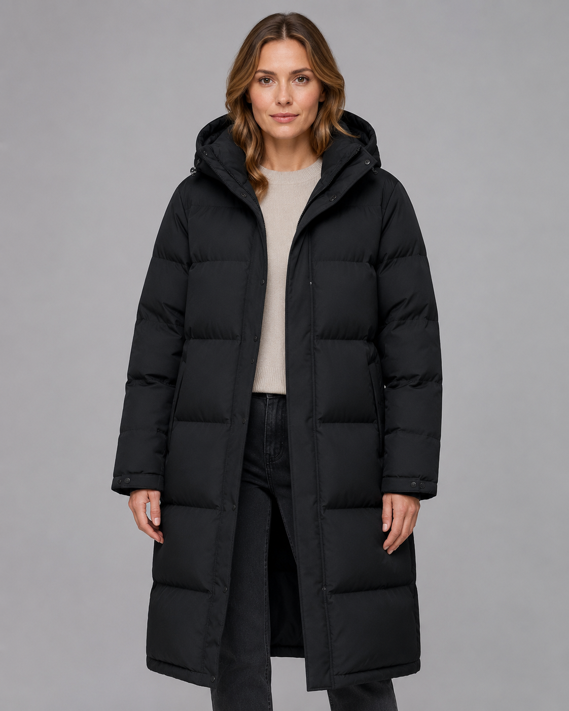 Lyra | Longline Hooded Padded Winter Parka