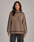 Cosima | Oversized Roll Neck Knit Sweater