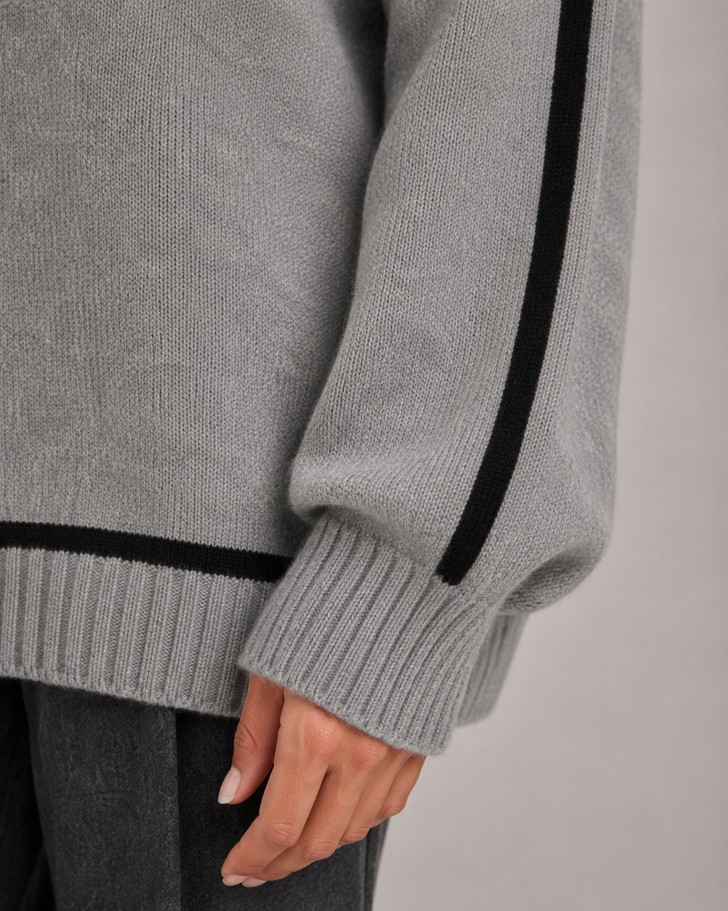Cosima | Oversized Roll Neck Knit Sweater