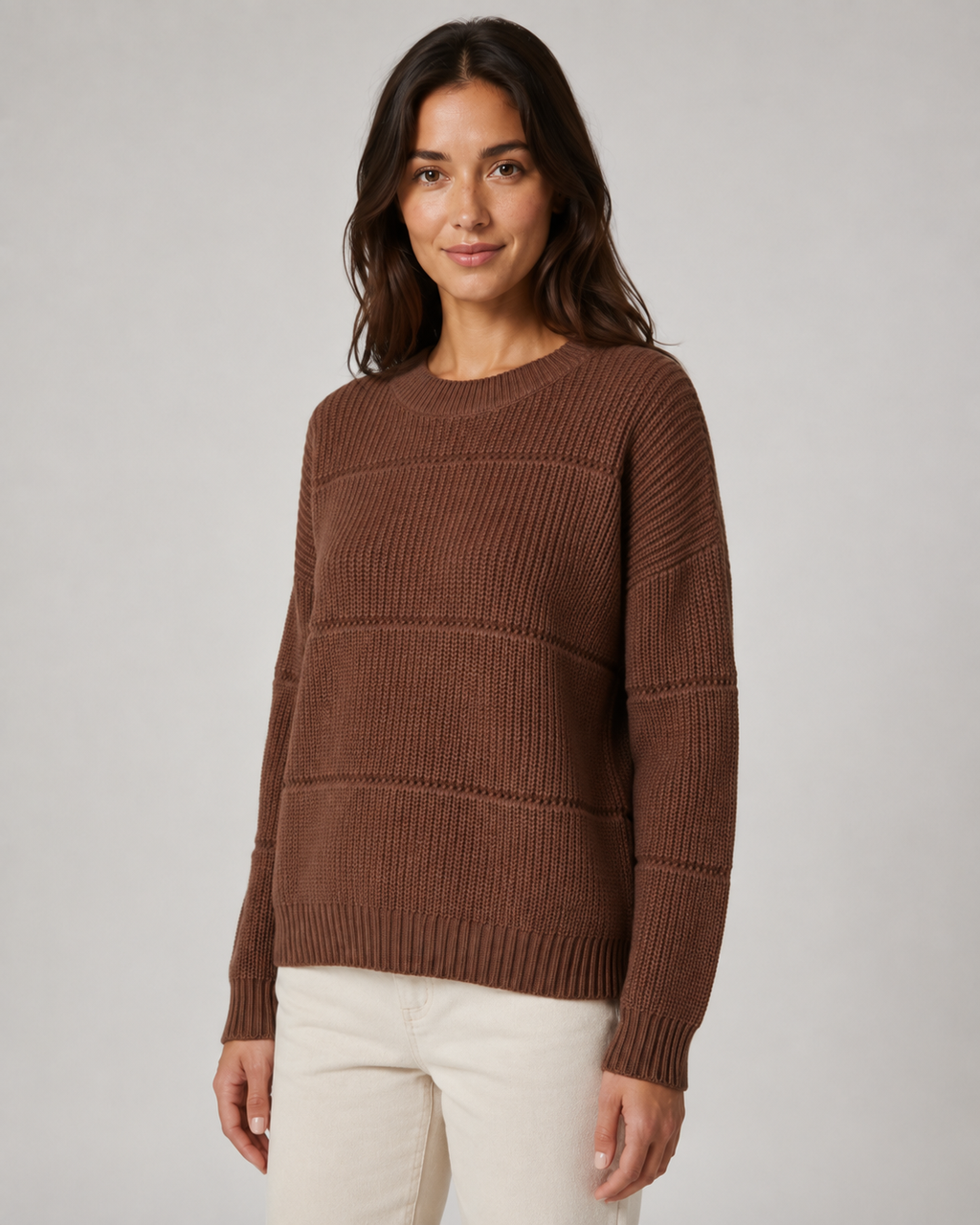 Valeria | Chunky Ribbed Crewneck Sweater