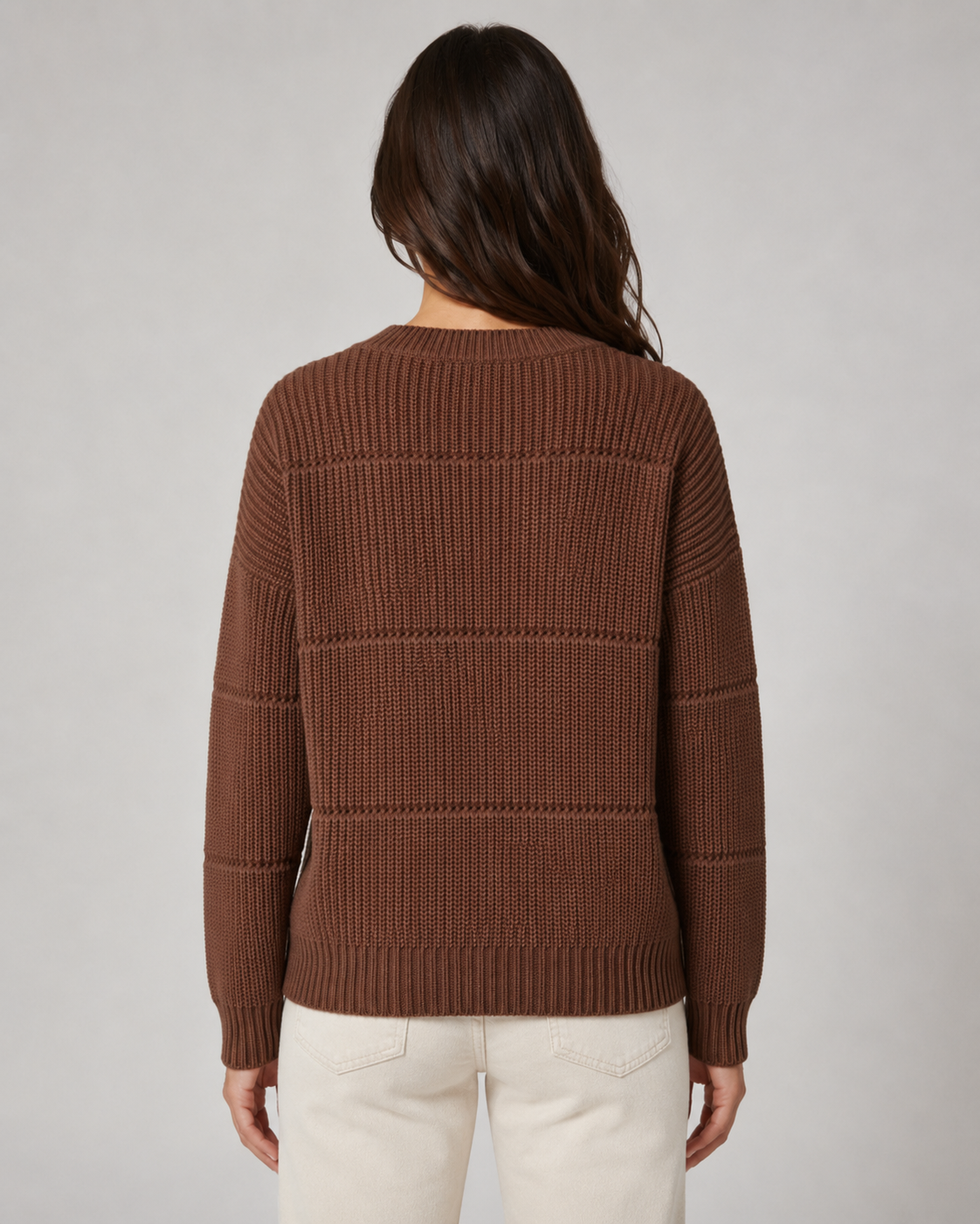 Valeria | Chunky Ribbed Crewneck Sweater
