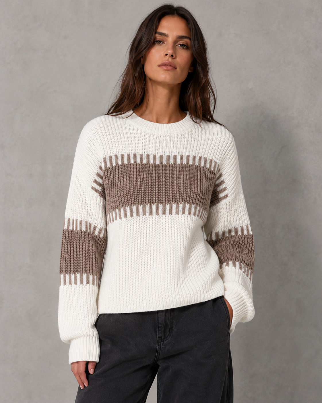 Florence | Colour Block Knit Sweater
