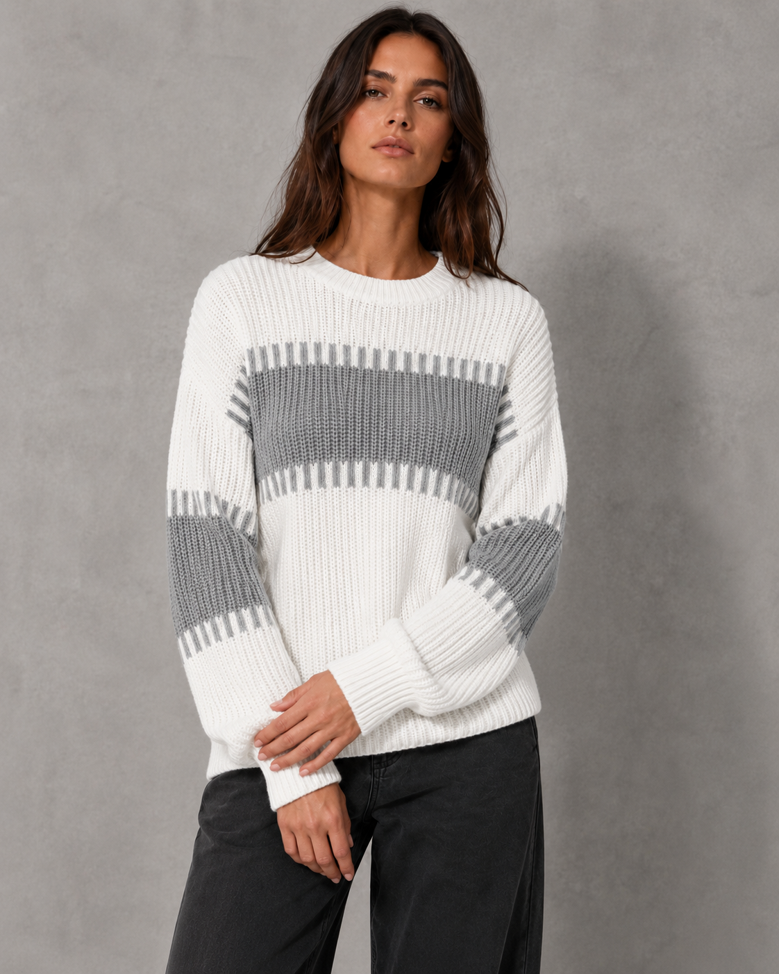 Florence | Colour Block Knit Sweater