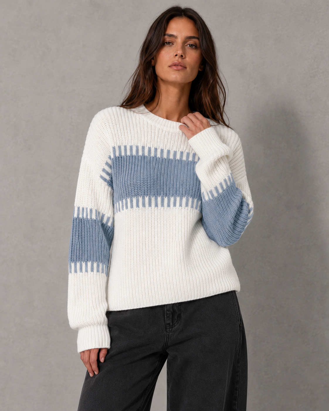 Florence | Colour Block Knit Sweater