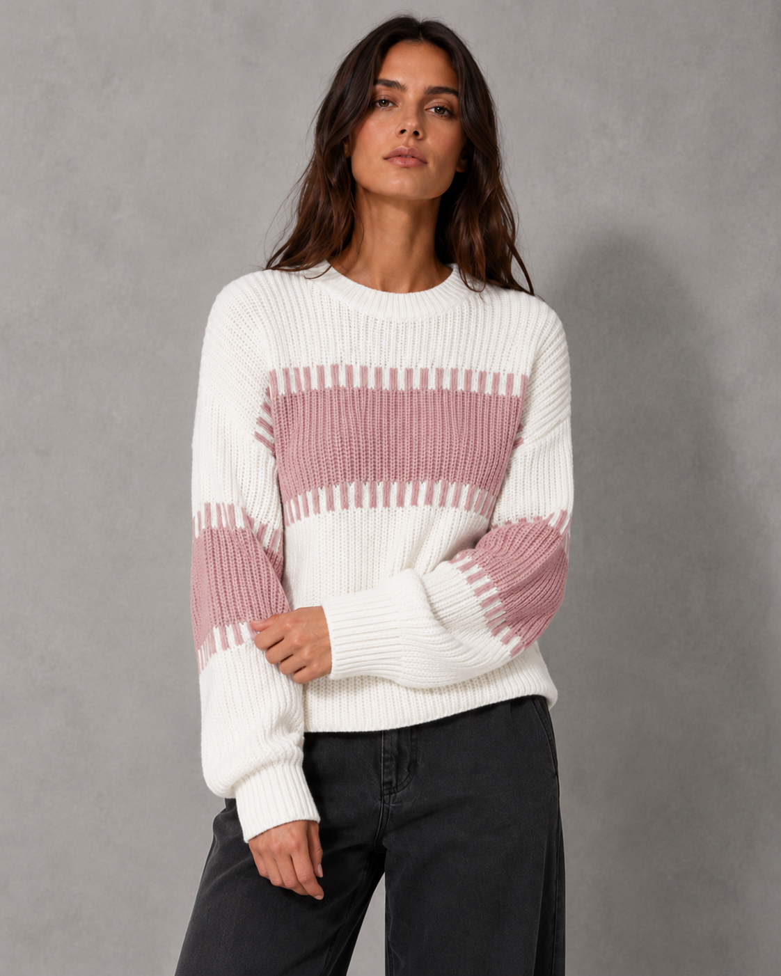 Florence | Colour Block Knit Sweater
