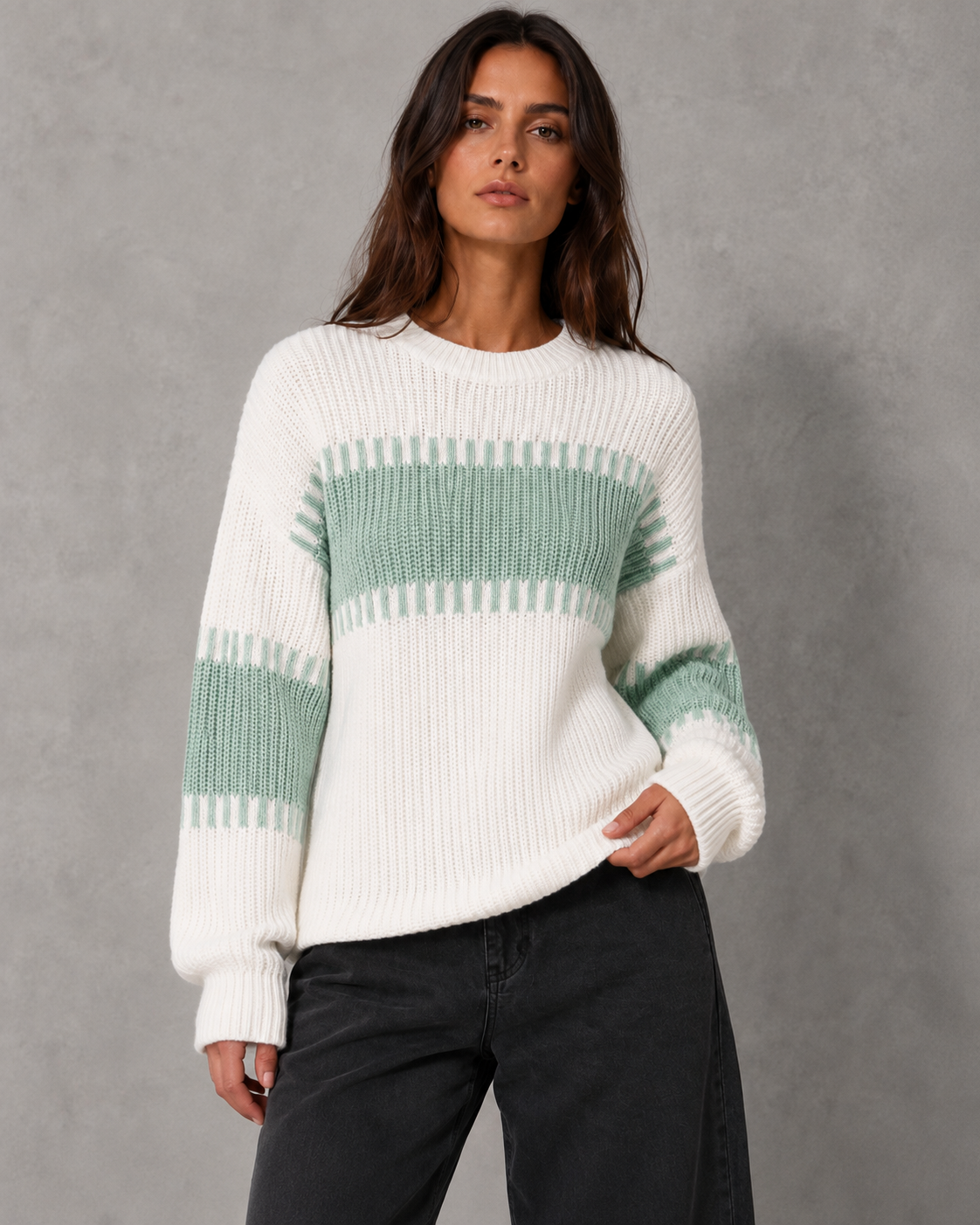 Florence | Colour Block Knit Sweater