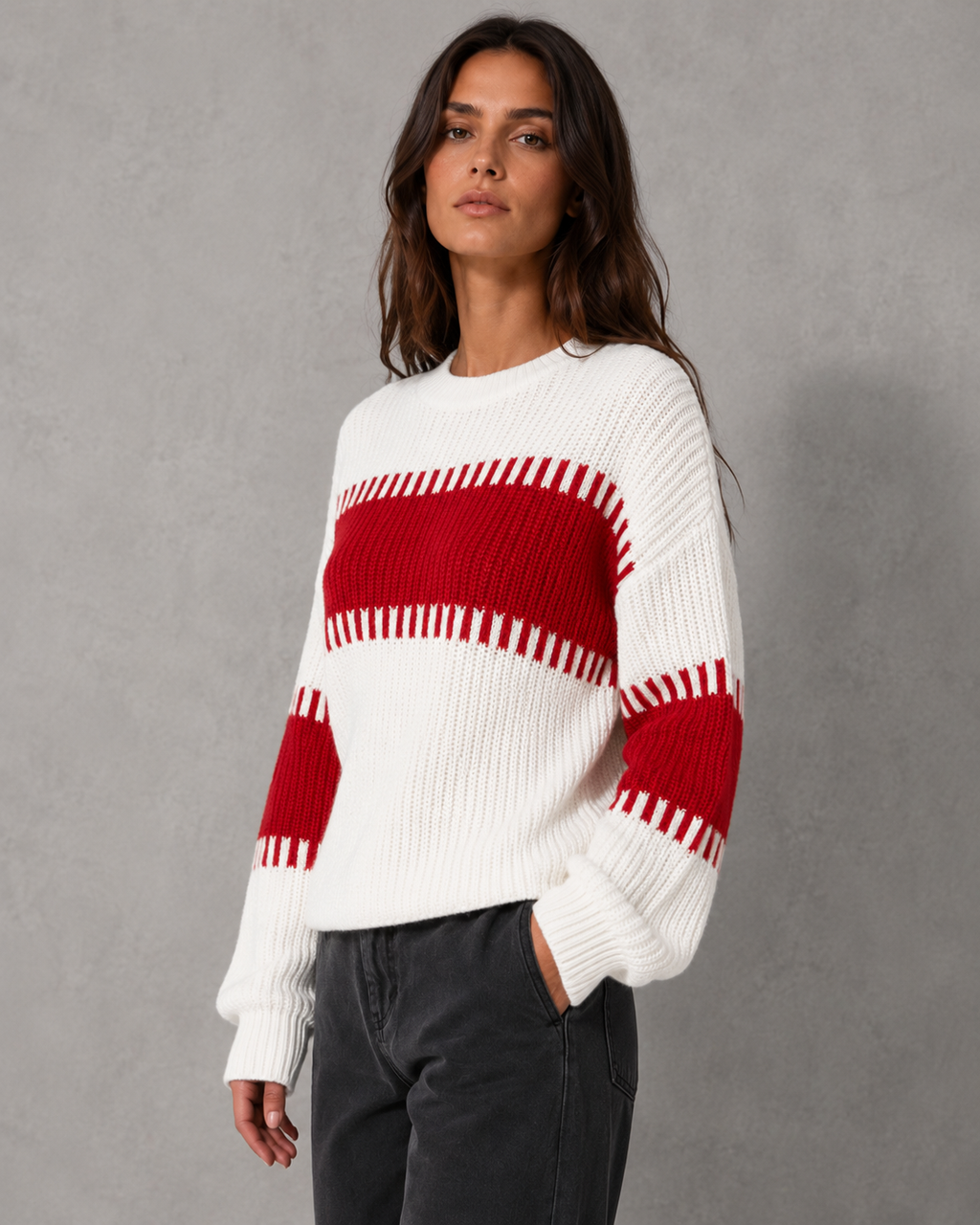 Florence | Colour Block Knit Sweater