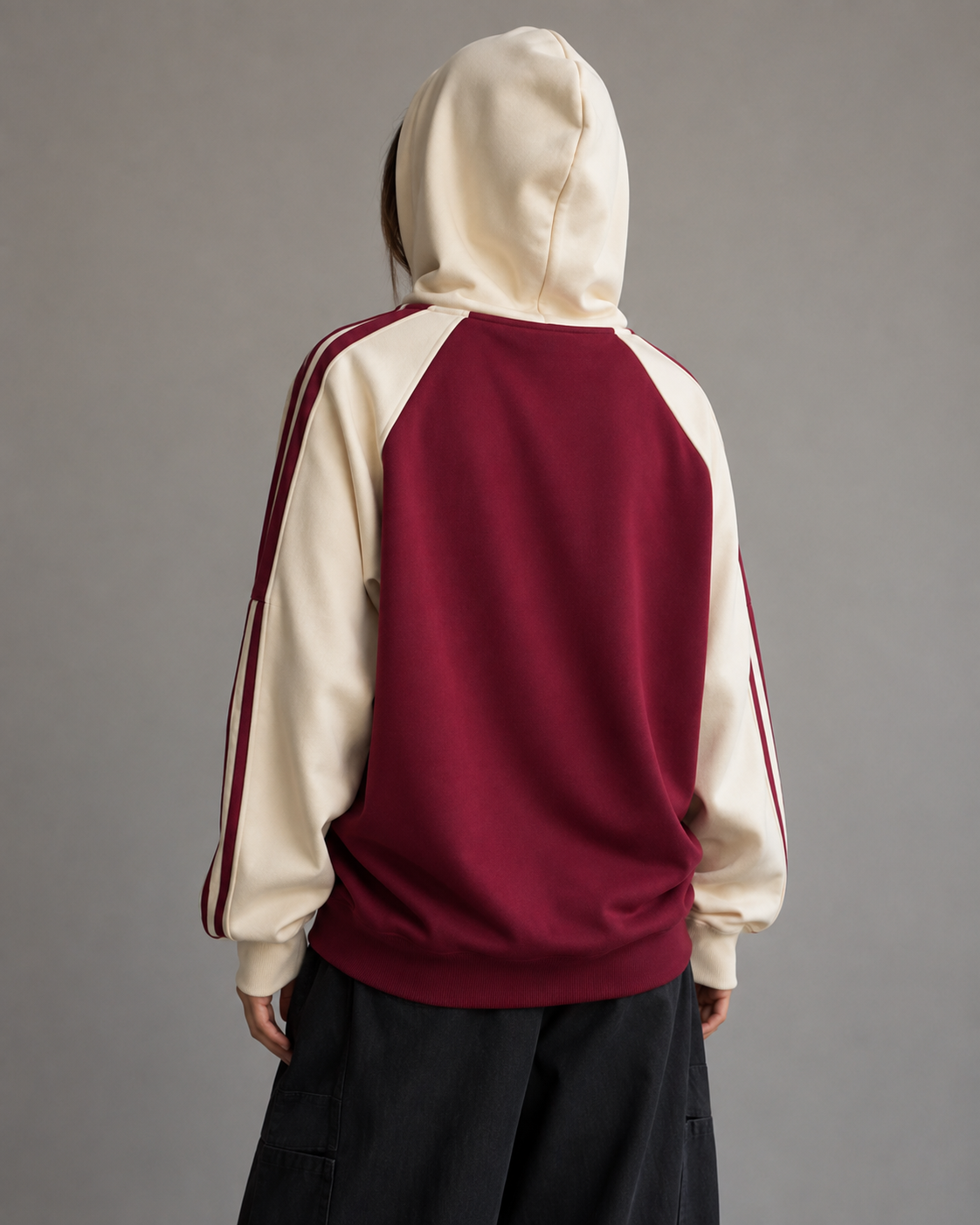 Imogen | Colour Block Zip-Up Hoodie