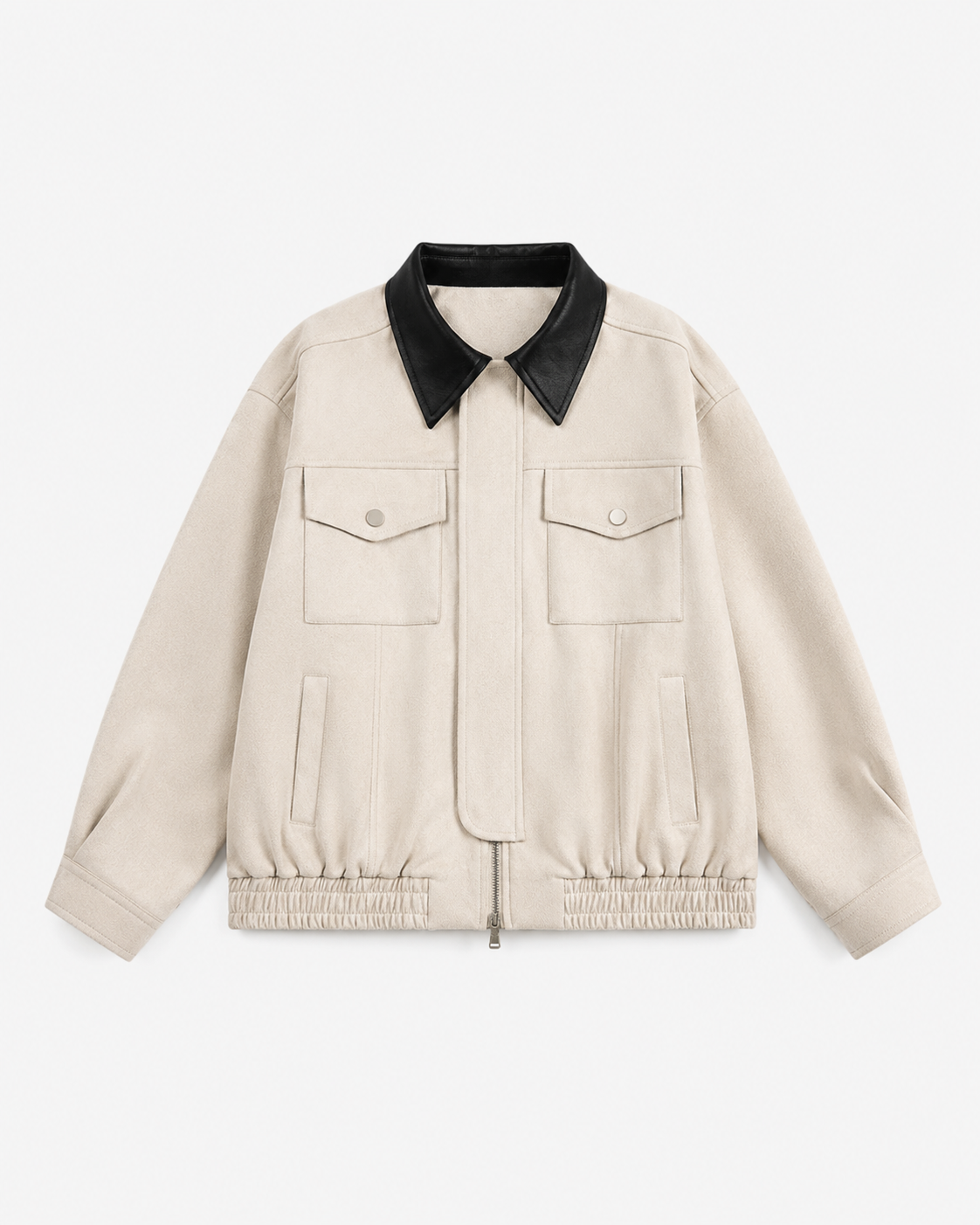Marnie | Cropped Barn Jacket with Faux Suede Collar