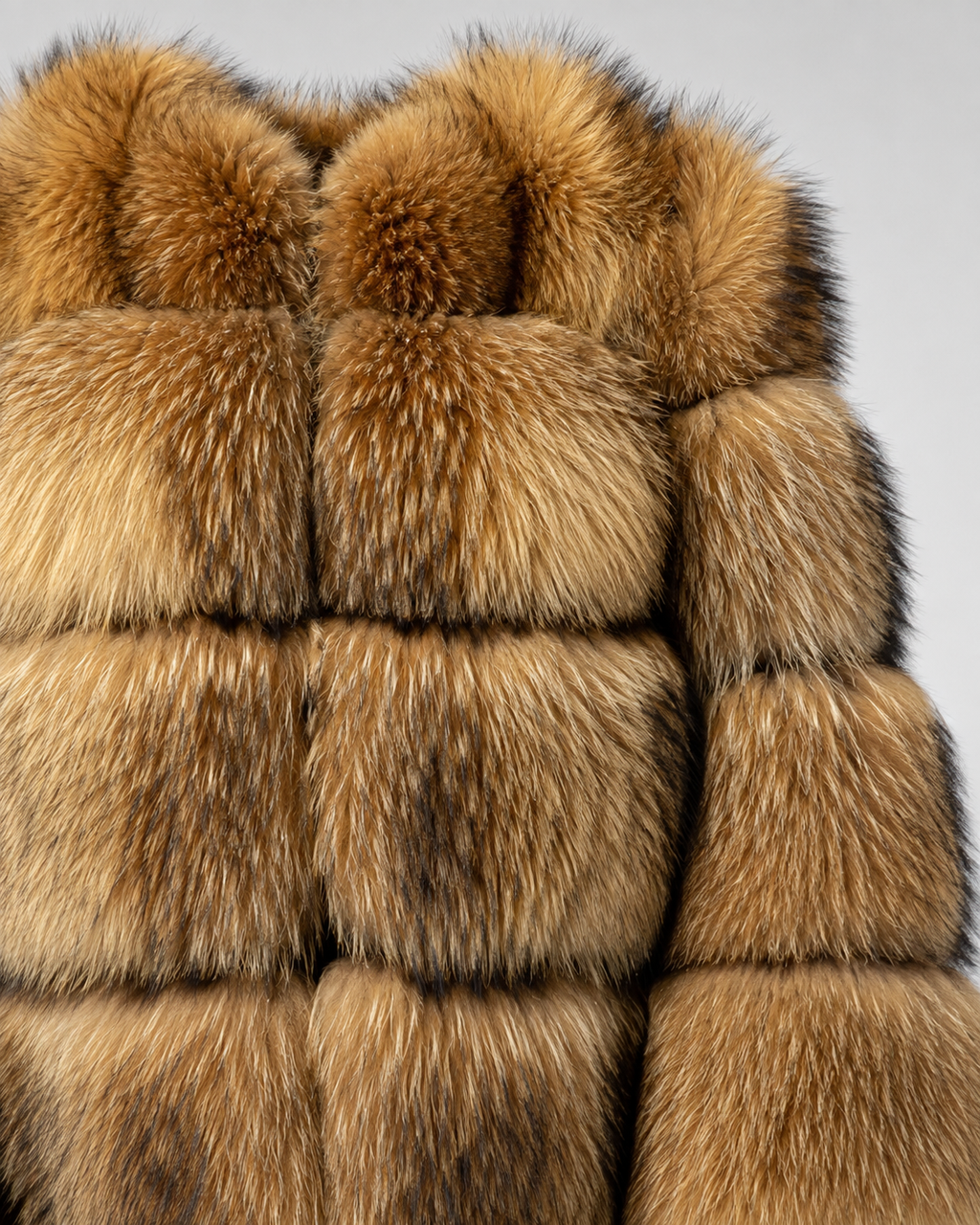 Lucienne | Cropped Fur Jacket with Oversized Collar