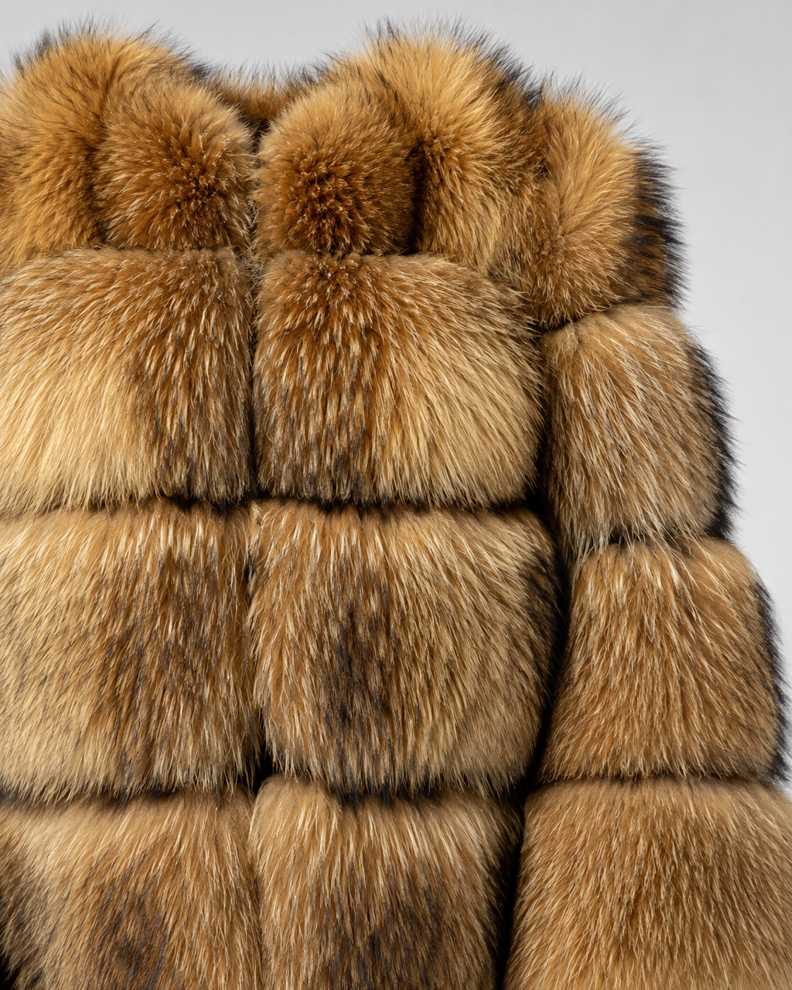 Lucienne | Cropped Fur Jacket with Oversized Collar