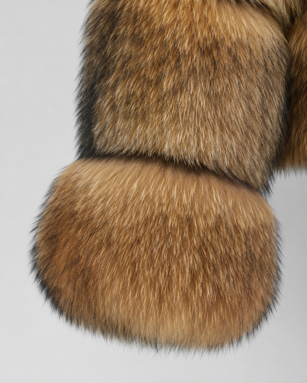 Lucienne | Cropped Fur Jacket with Oversized Collar