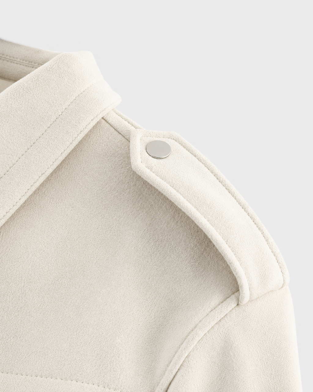 Rosalyn | Cropped Suede Jacket with Snap Flap Pockets