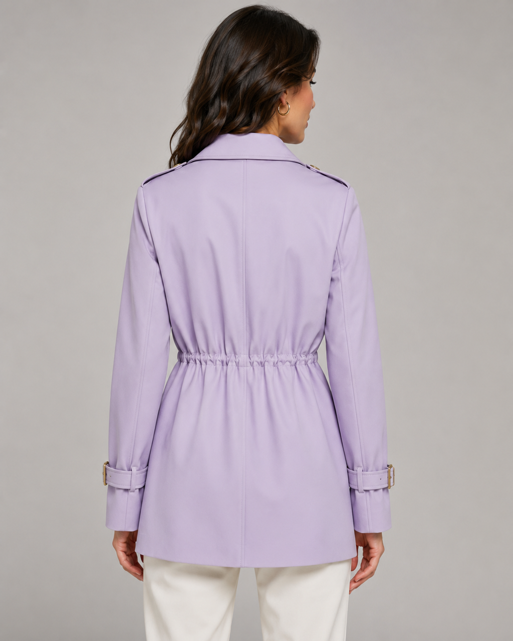 Linnea | Double-Breasted Short Trench Coat