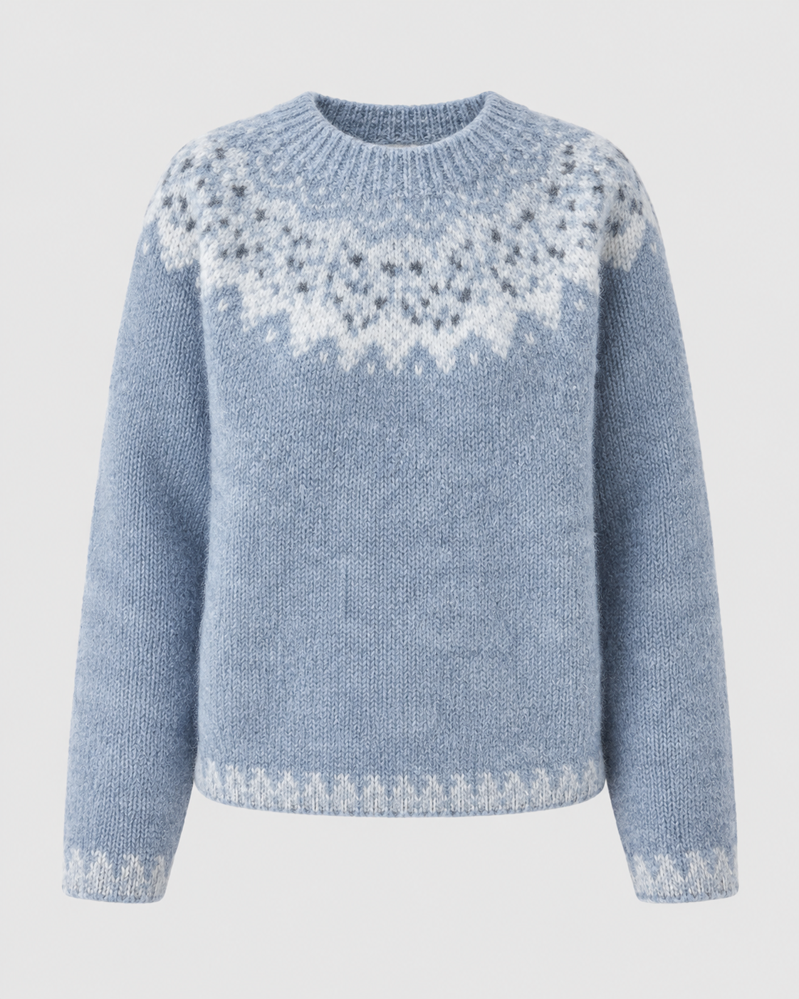 Halle | Fair Isle Crew Neck Sweater