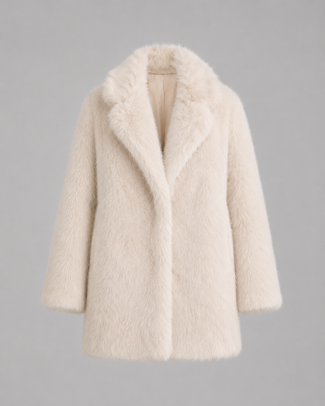 Tatiana | Plush Shawl Collar Faux Fur Jacket