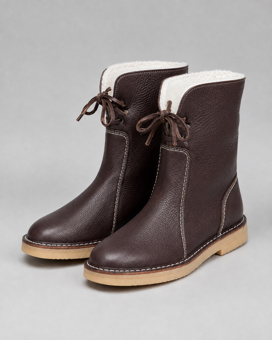 Marisol | Fleece-Lined Lace-Up Snow Boots