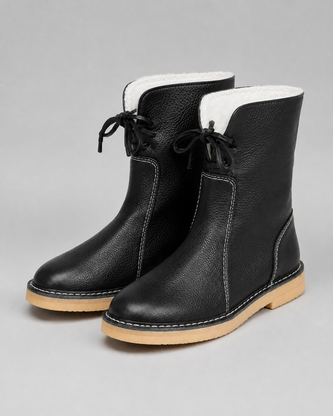 Marisol | Fleece-Lined Lace-Up Snow Boots