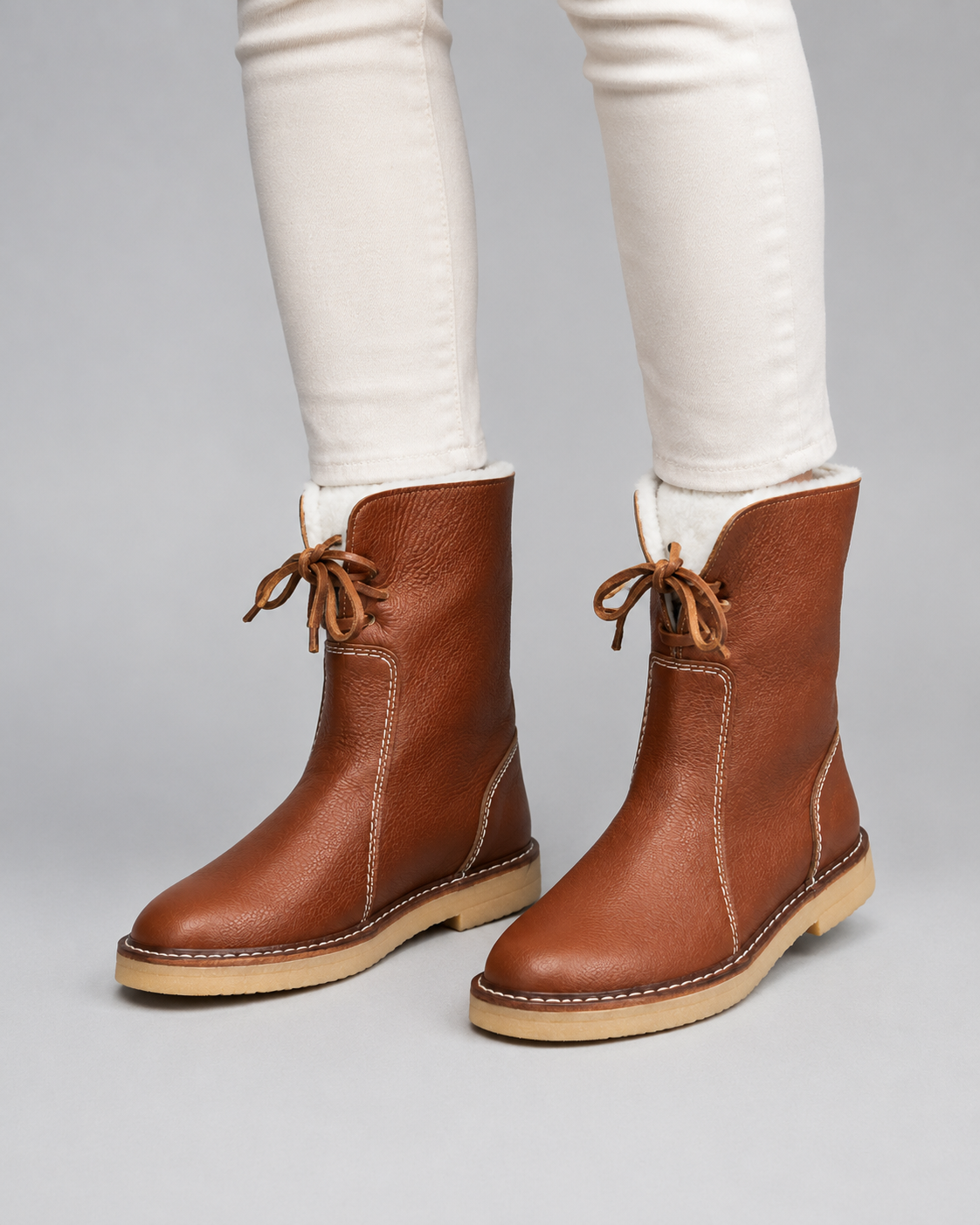 Marisol | Fleece-Lined Lace-Up Snow Boots